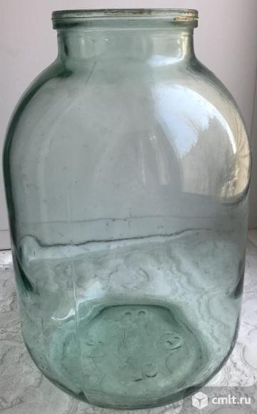 Банки 3 литра, для консервации, 9 штук.. Фото 1.