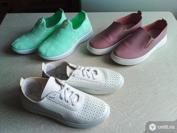 Слипоны, кроссовки женские. Фото 1.