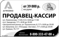 Продавец-Кассир,