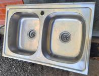 Мойка LEDEME нержавеющая сталь, накладная, 800x600x180 мм.