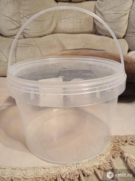 Контейнер пластиковый ведро бу. Фото 1.