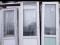 Двери пластиковые БУ. Входные группы. Фото 1.