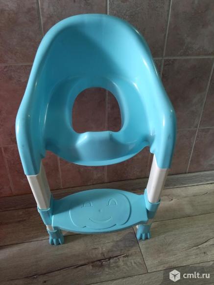 Сидушка для туалета на ступеньках и без ступенек насадка. Фото 1.