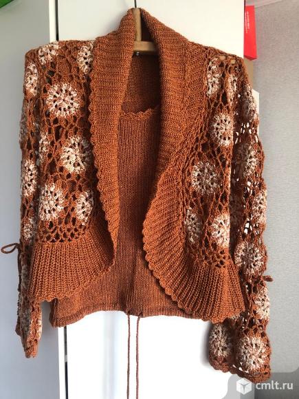 Кофта и топ ажурные. Фото 1.