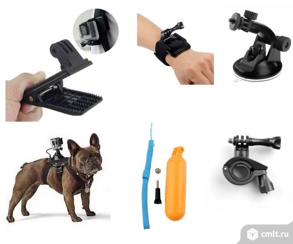 Аксесуары для экшен-камер GoPro, SJCAM, Sony. Фото 1.