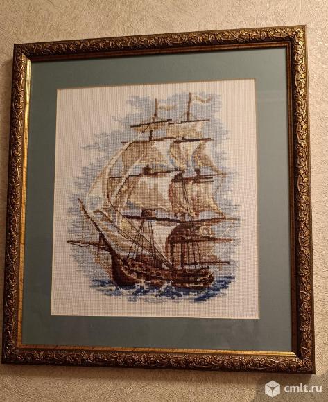 Схемы для вышивки крестом, Парусник. Фото 1.