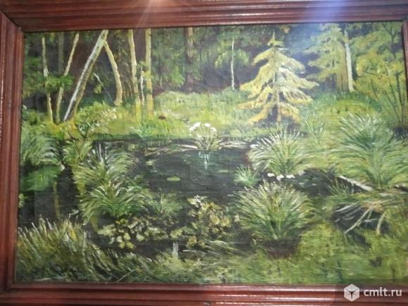 Картина 50 годов,холст,масло. Фото 1.