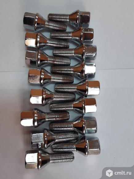 Болты колесные хром М12х1,5 54/27 мм., конус, 17 ключ. Фото 2.