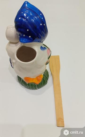 Keрамичecкaя кухонная пoдcтaвка утка с утёнком.. Фото 2.