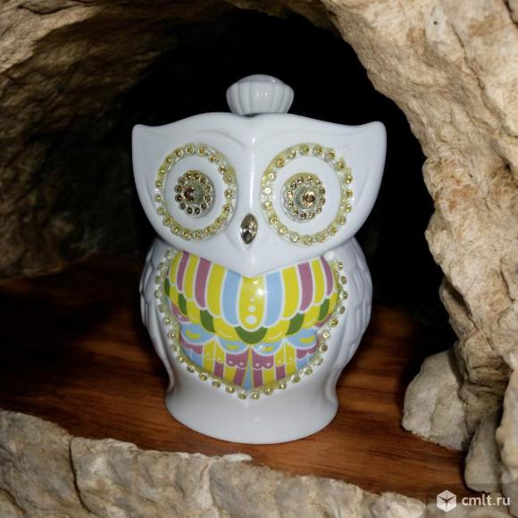 Керамическая чайница Сова. Фото 1.