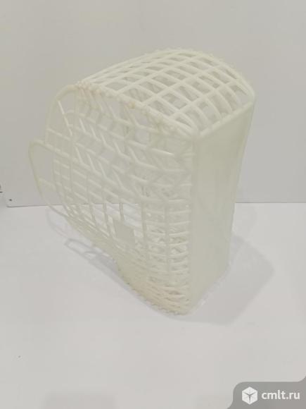 Сумка-корзинка белый пластик СССР. Фото 4.