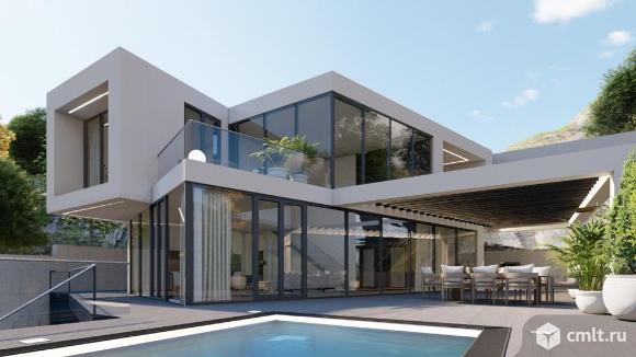 Вилла 280 м2 на участке 5 сот. с бассейном и паркингом. Фото 1.