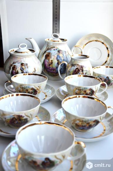 Дулево. Чайный сервиз "Прогулка в усадьбе" .. Фото 1.