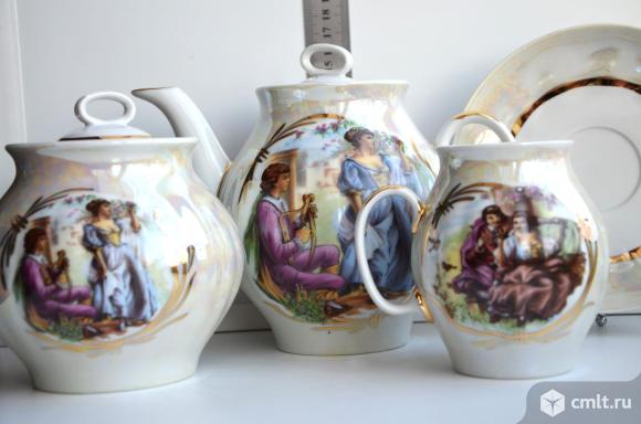Дулево. Чайный сервиз "Прогулка в усадьбе" .. Фото 5.
