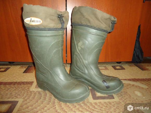 Сапоги резиновые утепленные ТОПТЫГИН р-р 44. Фото 1.