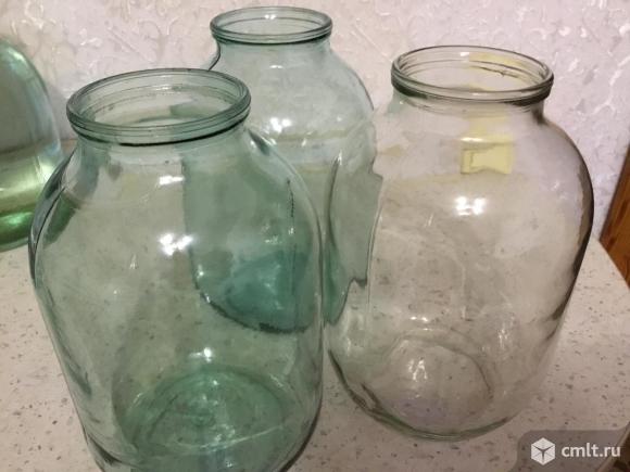 Банки стеклянные 3 литра. Фото 1.