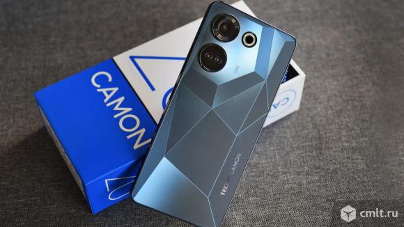 6.7" Смартфон Tecno CAMON 20 Pro 5G 256 ГБ черный. Фото 1.