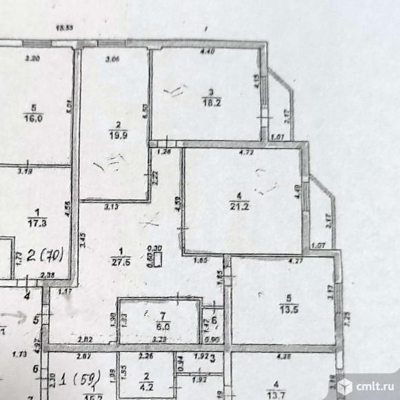 3-комнатная квартира 114,1 кв.м. Фото 1.