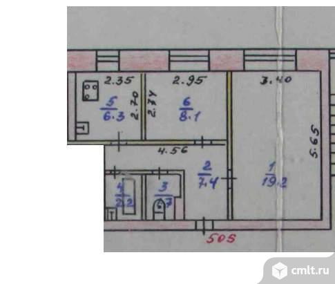 Продается 3-комн. квартира 44.9 кв.м.. Фото 1.