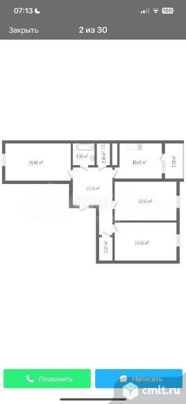 3-комнатная квартира 80 кв.м. Фото 13.