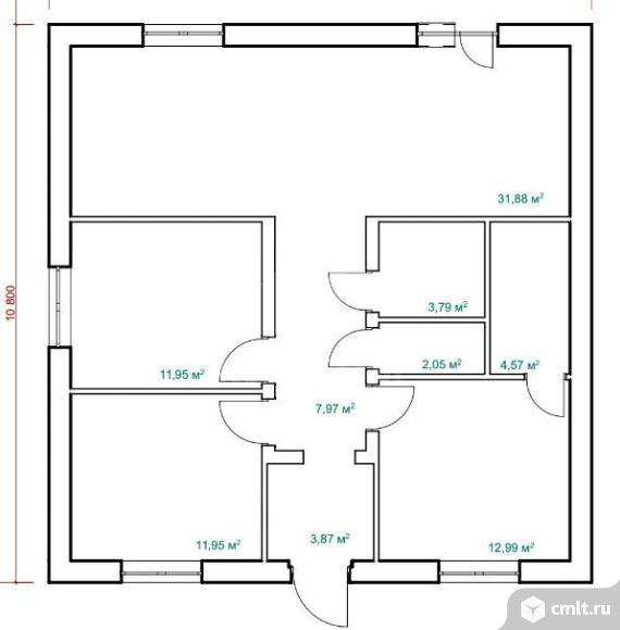 Дом 97 кв.м. Фото 6.