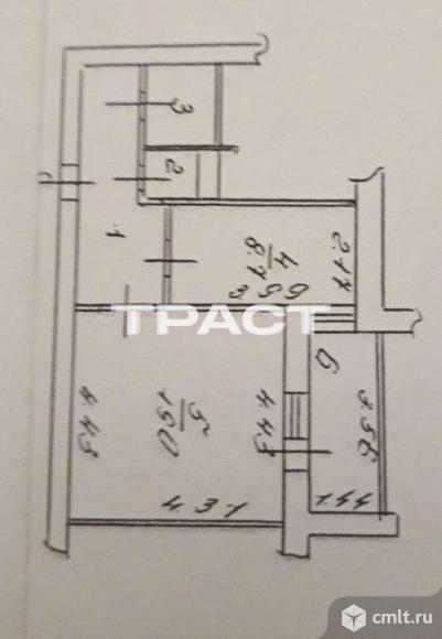 1-комнатная квартира 40 кв.м. Фото 14.