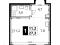1-комнатная квартира 27,3 кв.м - ЖК "1-й Саларьевский". Фото 1.