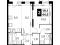 2-комнатная квартира 44,5 кв.м - ЖК "1-й Саларьевский". Фото 1.