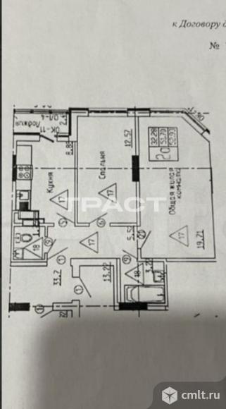 2-комнатная квартира 51,7 кв.м. Фото 8.