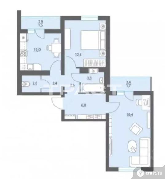 2-комнатная квартира 60 кв.м. Фото 20.