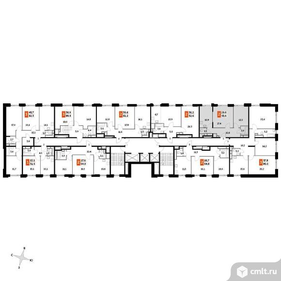 Продам 2-комн. квартиру 53.5 кв.м.. Фото 1.