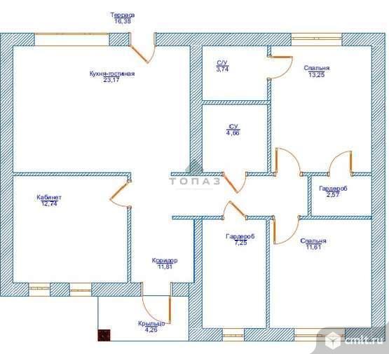 Дом 100 кв.м. Фото 2.