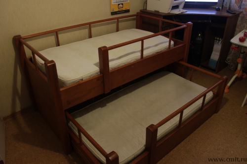 Кровать для двоих детей выкатная. Фото 1.