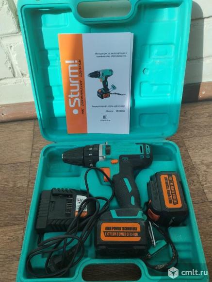 Аккумуляторная дрель-шуруповёрт Sturm CD3220LI б\у. Фото 1.