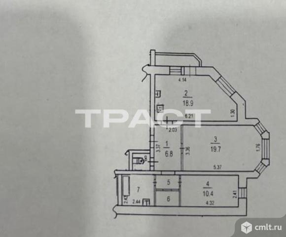2-комнатная квартира 67,5 кв.м. Фото 12.