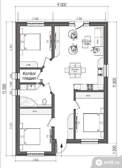 Дом 92 кв.м. Фото 15.