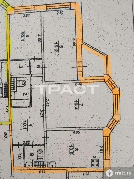 3-комнатная квартира 80 кв.м. Фото 11.