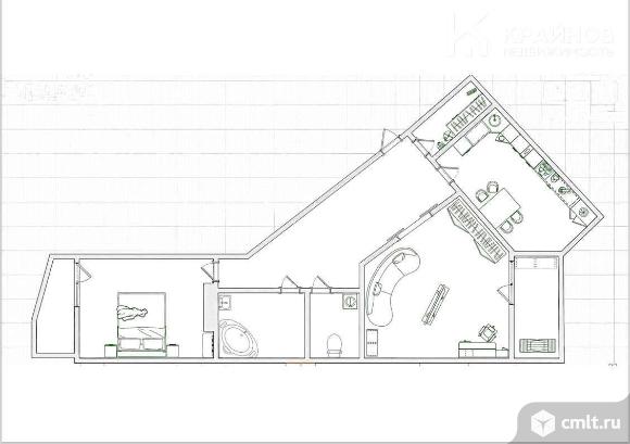 2-комнатная квартира 71,3 кв.м. Фото 20.