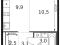 1-комнатная квартира 29 кв.м - ЖК "1-й Химкинский". Фото 1.