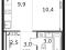 1-комнатная квартира 28,8 кв.м - ЖК "1-й Химкинский". Фото 1.