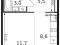 1-комнатная квартира 28,8 кв.м - ЖК "1-й Химкинский". Фото 1.