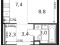 1-комнатная квартира 24,9 кв.м - ЖК "1-й Химкинский". Фото 1.