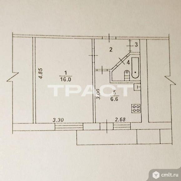 1-комнатная квартира 28,7 кв.м. Фото 10.