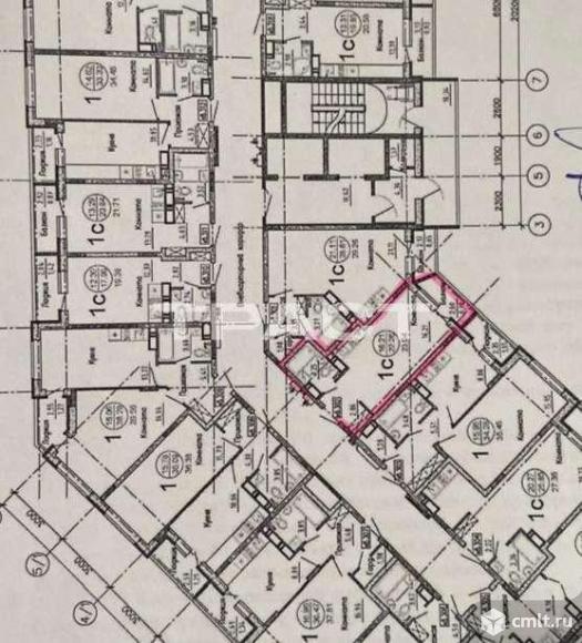 1-комнатная квартира 22,26 кв.м. Фото 1.