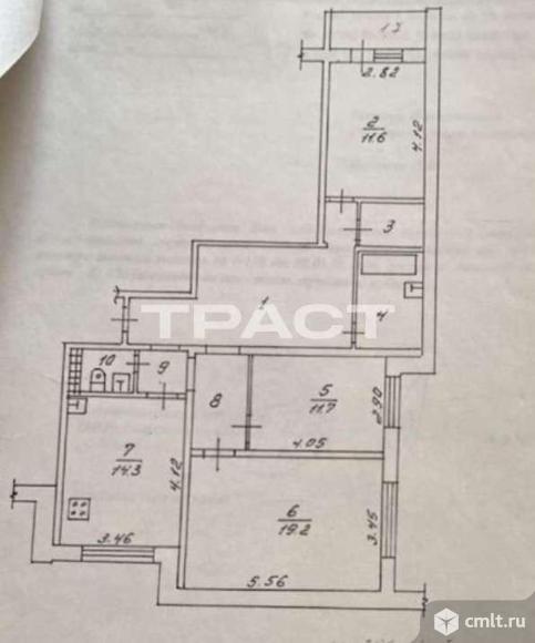 3-комнатная квартира 92 кв.м. Фото 16.