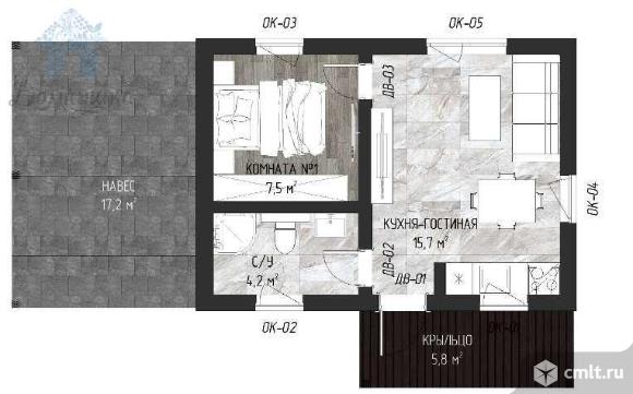 Дом 60 кв.м. Фото 2.