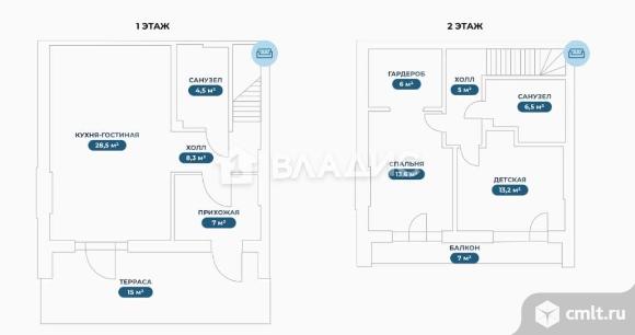 Таунхаус 96 кв.м. Фото 12.