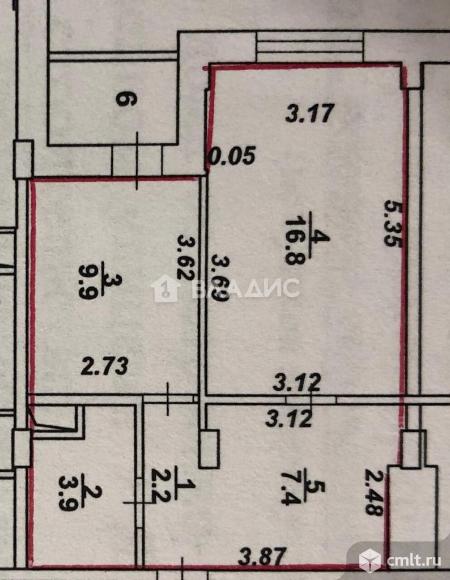 2-комнатная квартира 40,2 кв.м. Фото 13.