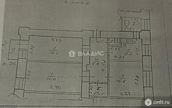 3-комнатная квартира 72,1 кв.м. Фото 16.