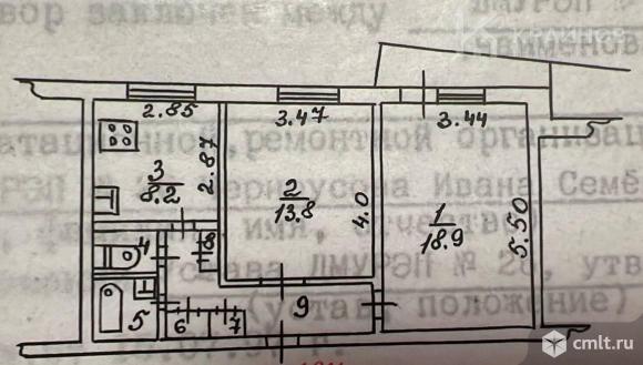 2-комнатная квартира 52,5 кв.м. Фото 16.